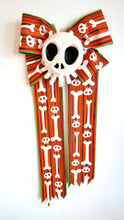 Blacklight Responsive Haunted Mansion Graveyard Bow and Skull Set
