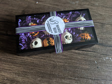 Itty Bitty Skull and Pumpkin Ornament Set