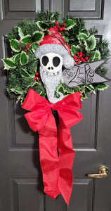 Santa Skull Deluxe Wreath