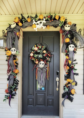 Full Door Set Garland and Wreath