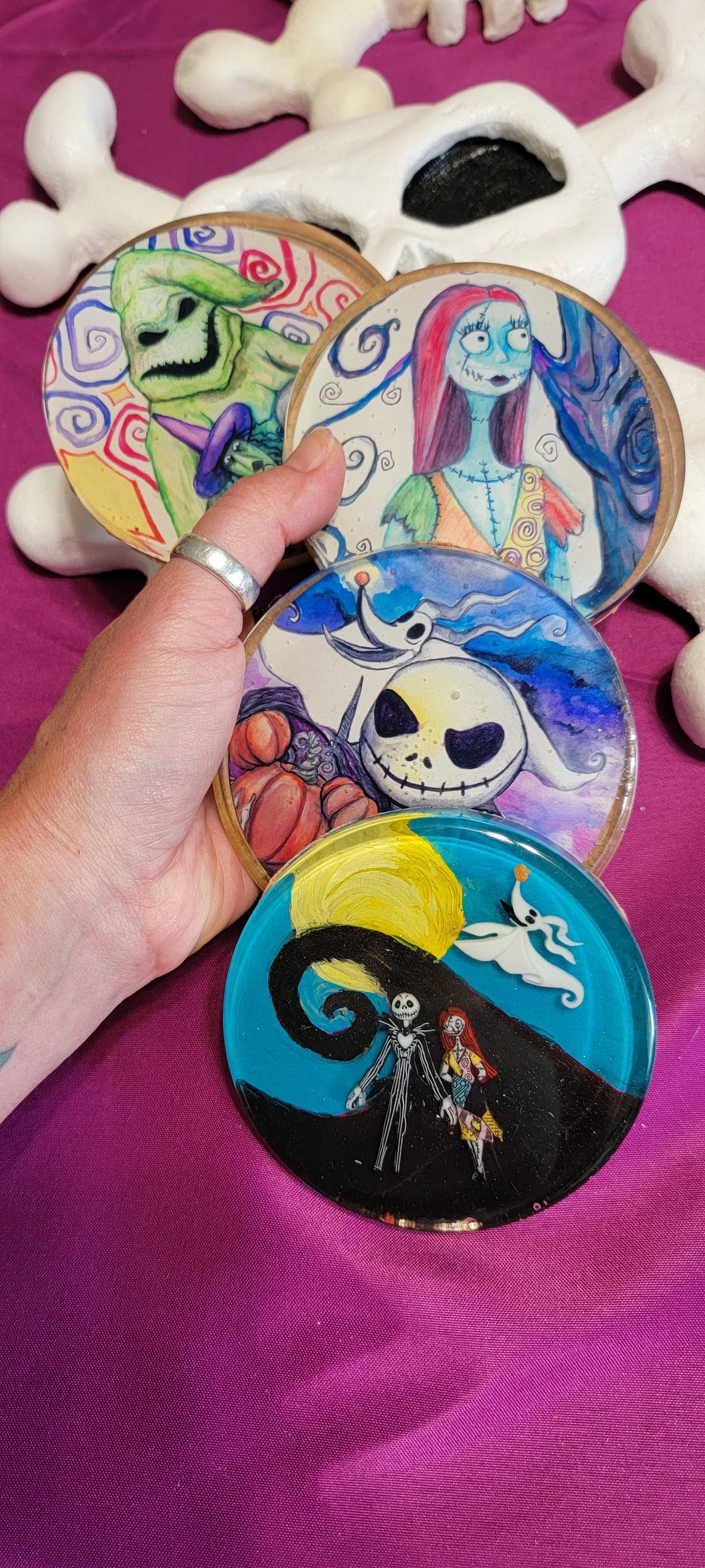 Nightmare Before Christmas (less than perfect) Coaster Set