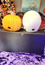 Load image into Gallery viewer, showing detail of the back side and the whole you can use to put a light strand through