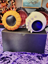 Load image into Gallery viewer, detail shot showing the underside of the ornament and how it has a plug to add in battery operated lights