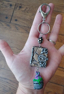 Hocus Pocus Book Keychain and Bag Clasp