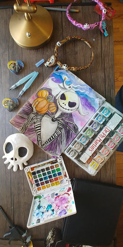 Jack Skellington Watercolor Painting