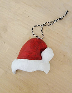 Santa Mini Skull Ornament