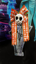 Blacklight Responsive Haunted Mansion Graveyard Bow and Skull Set