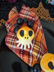 Haunted Mansion Holiday Tiny Skull Napkin Ring Set