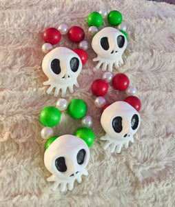 Haunted Mansion Holiday Tiny Skull Napkin Ring Set