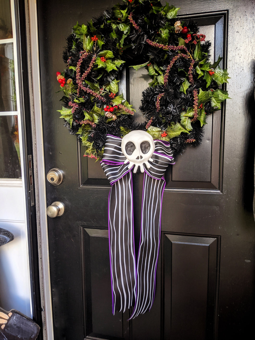 Streamlined Haunted Mansion Holiday Inspired Wreath