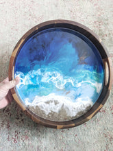 Dimensional ocean resin tray