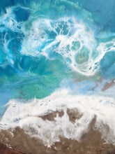 Dimensional ocean resin tray