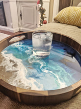 Dimensional ocean resin tray