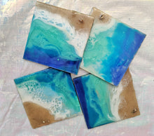 Beach Life Resin coaster set.