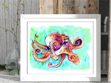 Super Color Octopus Print