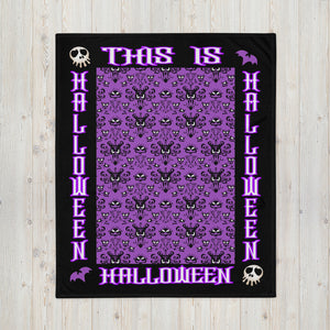 This is Halloween throw Blanket