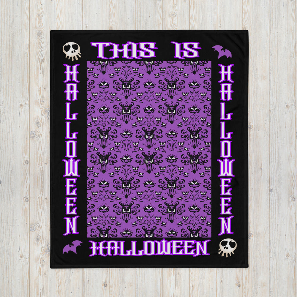 This is Halloween throw Blanket